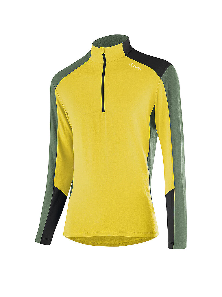 Löffler Zipshirt intimo da uomo HARLEY TRANSTEX® giallo 50