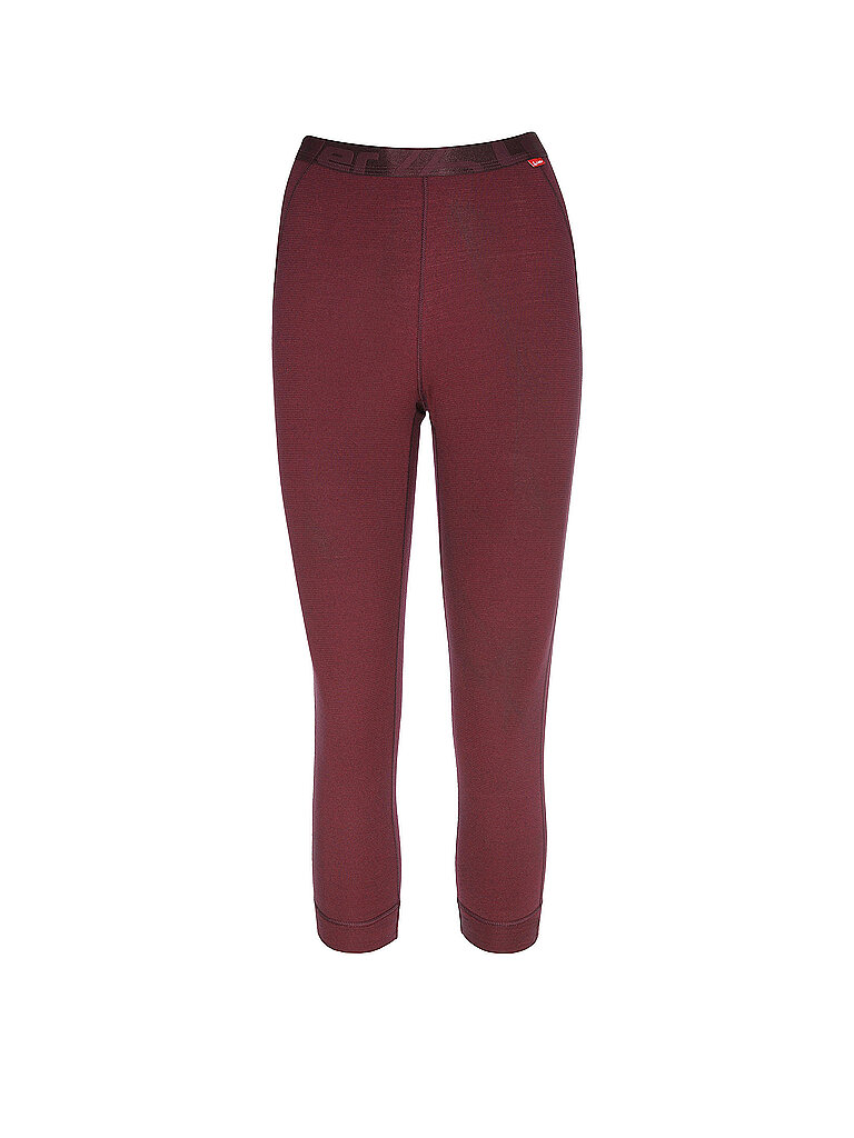 Löffler Pantalone intimo da donna TTX Warm 3/4 rosso scuro 42