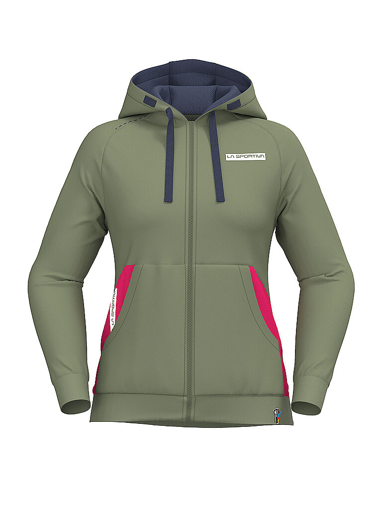 Giacca in pile da donna Kaos Hoodie oliva XL