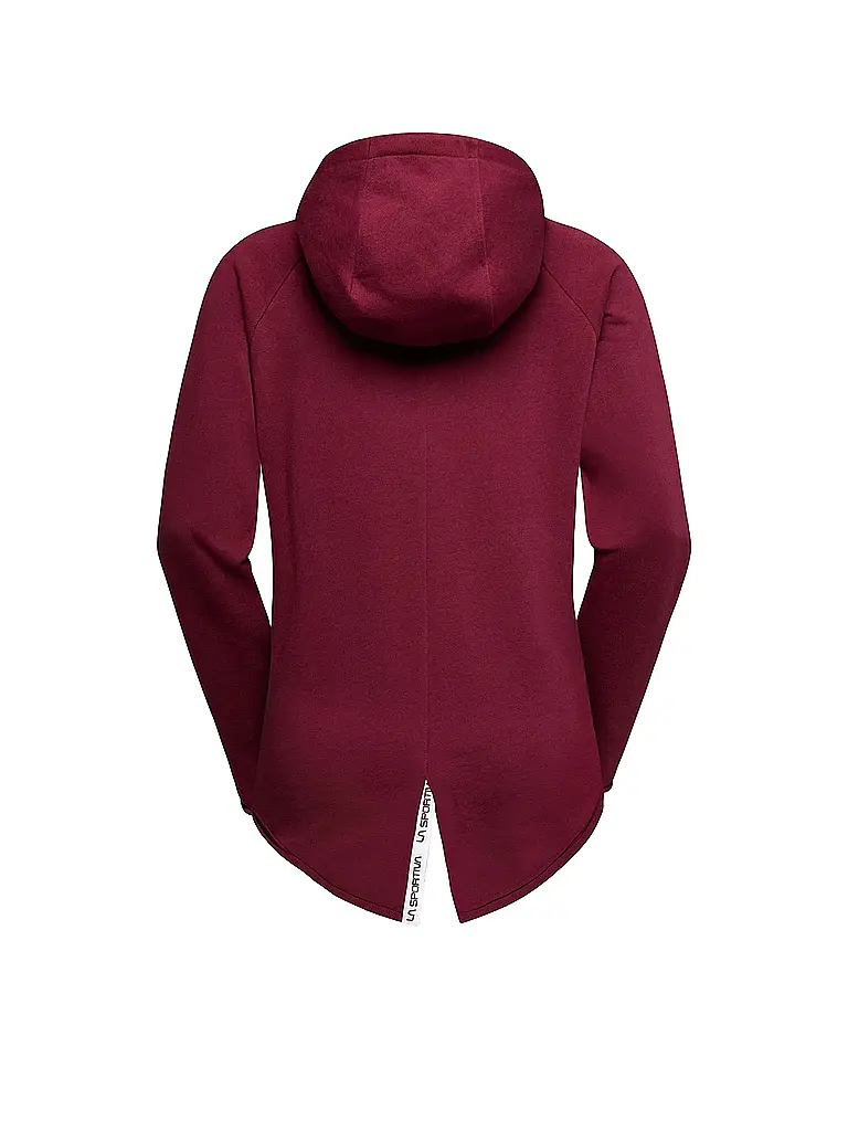 LA SPORTIVA | Felpa da arrampicata da donna Telendos Hoodie | Rosso scuro