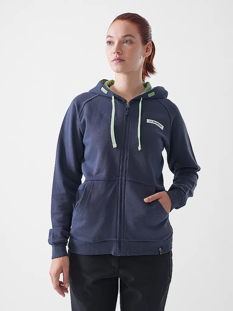 LA SPORTIVA | Giacca in pile da donna Kaos Hoodie | Blu scuro