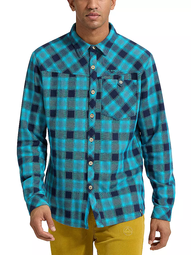 LA SPORTIVA | Herren Kletterhemd Rambler Flannel | Blu