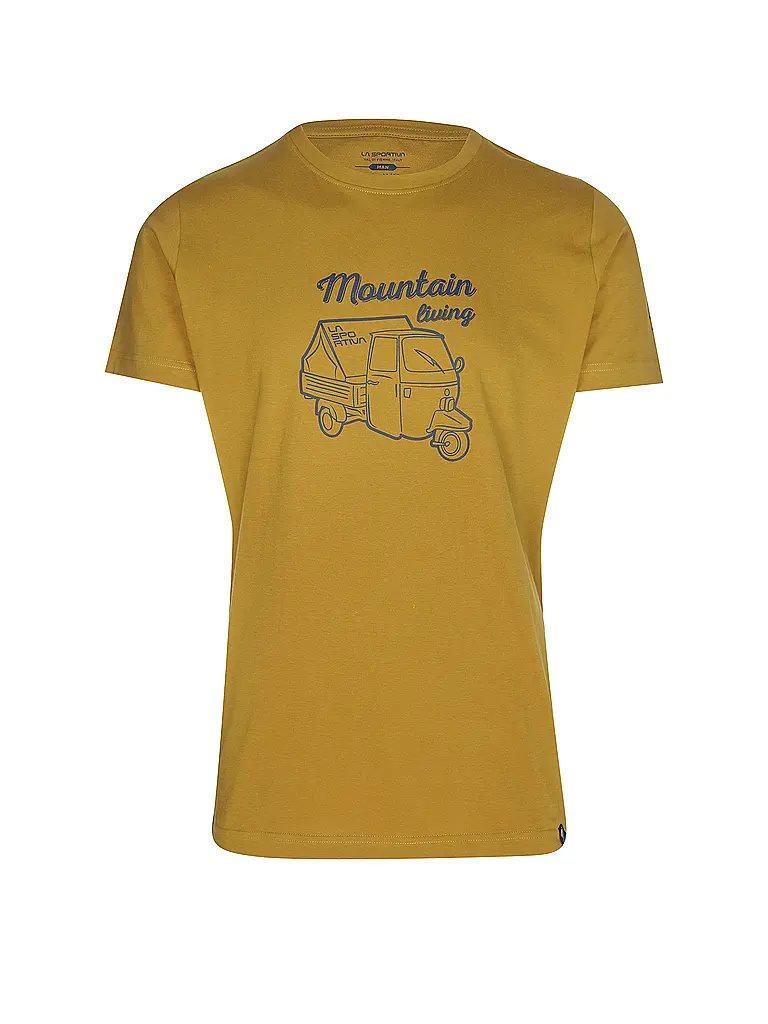 LA SPORTIVA | Maglietta da arrampicata Ape da uomo | Senape