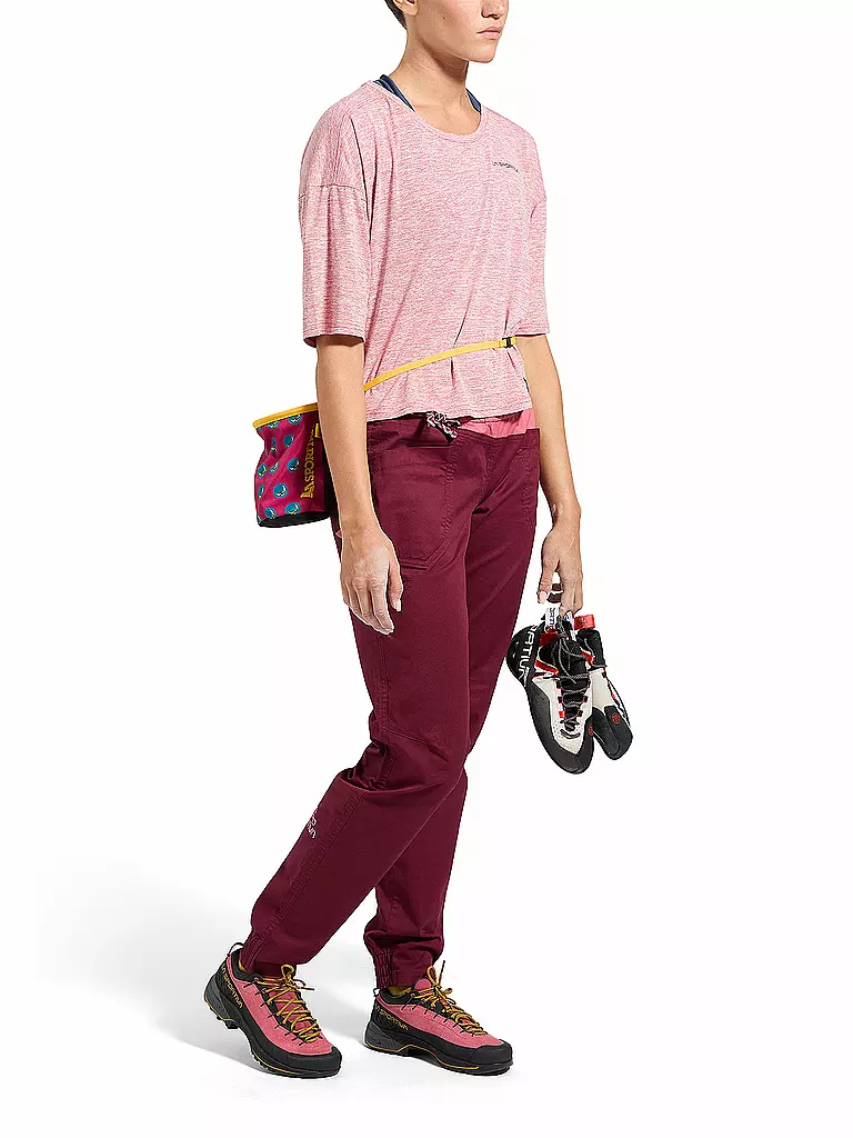LA SPORTIVA | Pantaloni da arrampicata Tundra da donna | Rosso scuro