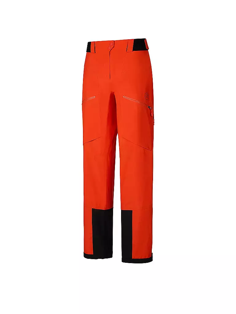 LA SPORTIVA | Pantaloni da sci alpinismo da donna Chaser Evo Shell con bretelle | Rosso