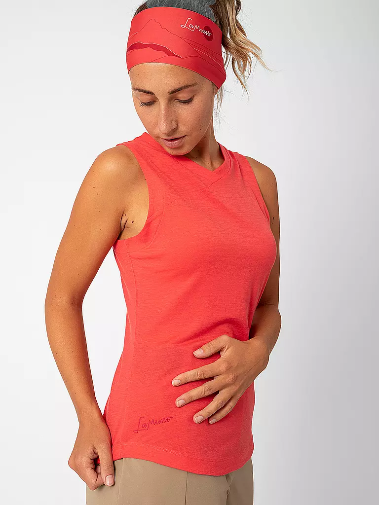 LAMUNT | Canotta funzionale da donna Alexandra | Corallo