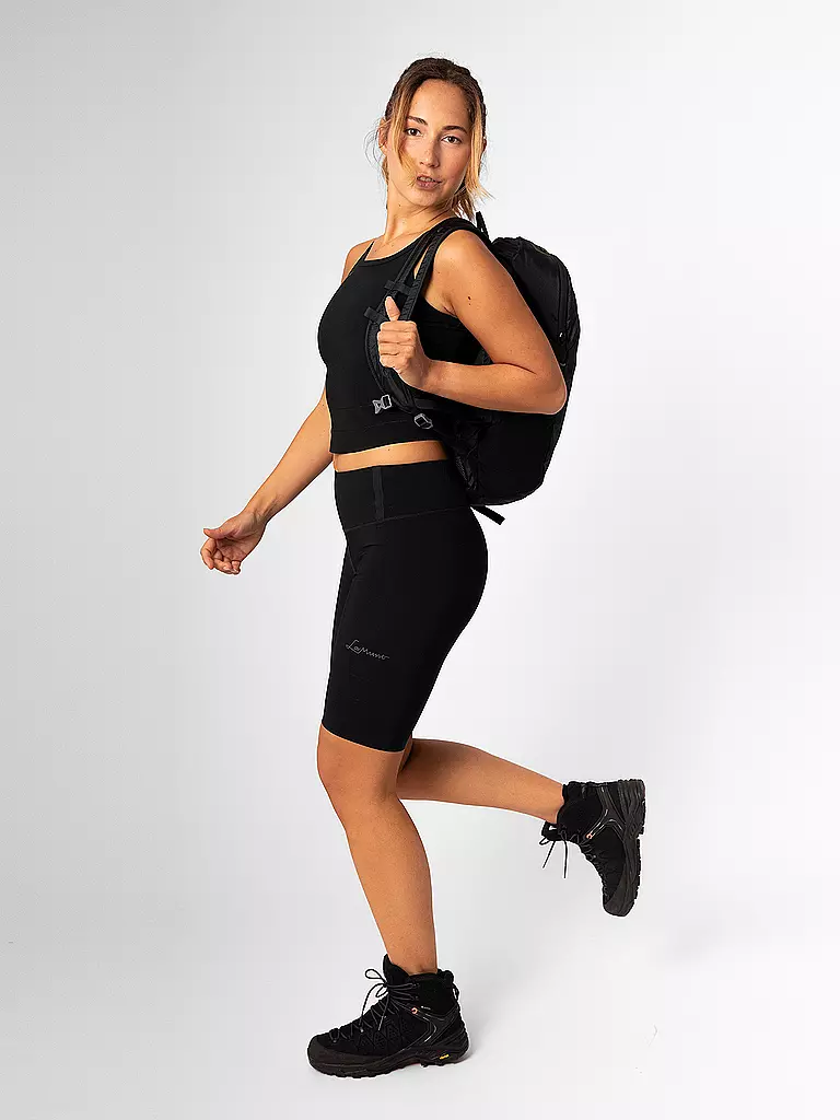 LAMUNT | Canotta funzionale da donna Lisa Tailor Cropped | Nero