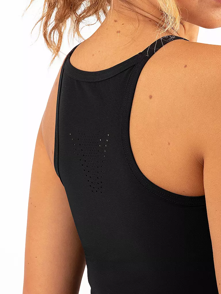 LAMUNT | Canotta funzionale da donna Lisa Tailor Cropped | Nero