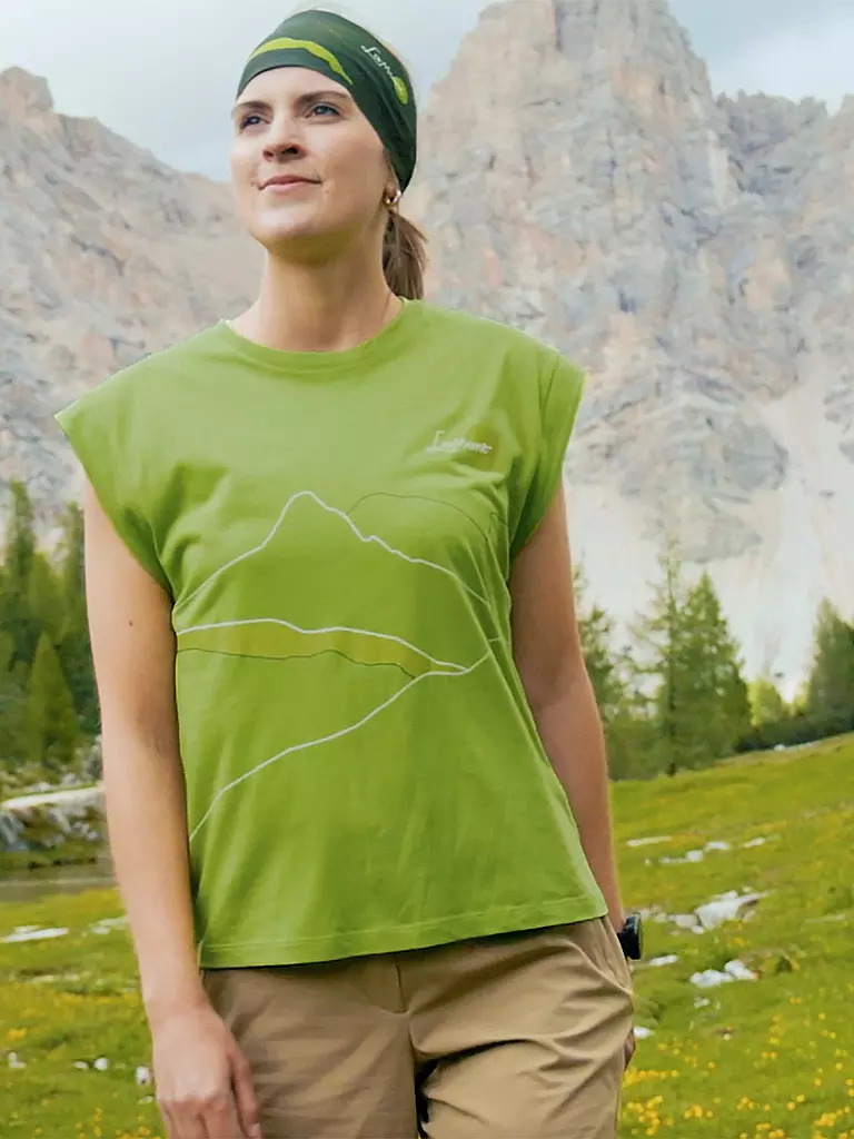 LAMUNT | Damen Funktionstank ERIKA ARTY | Verde chiaro