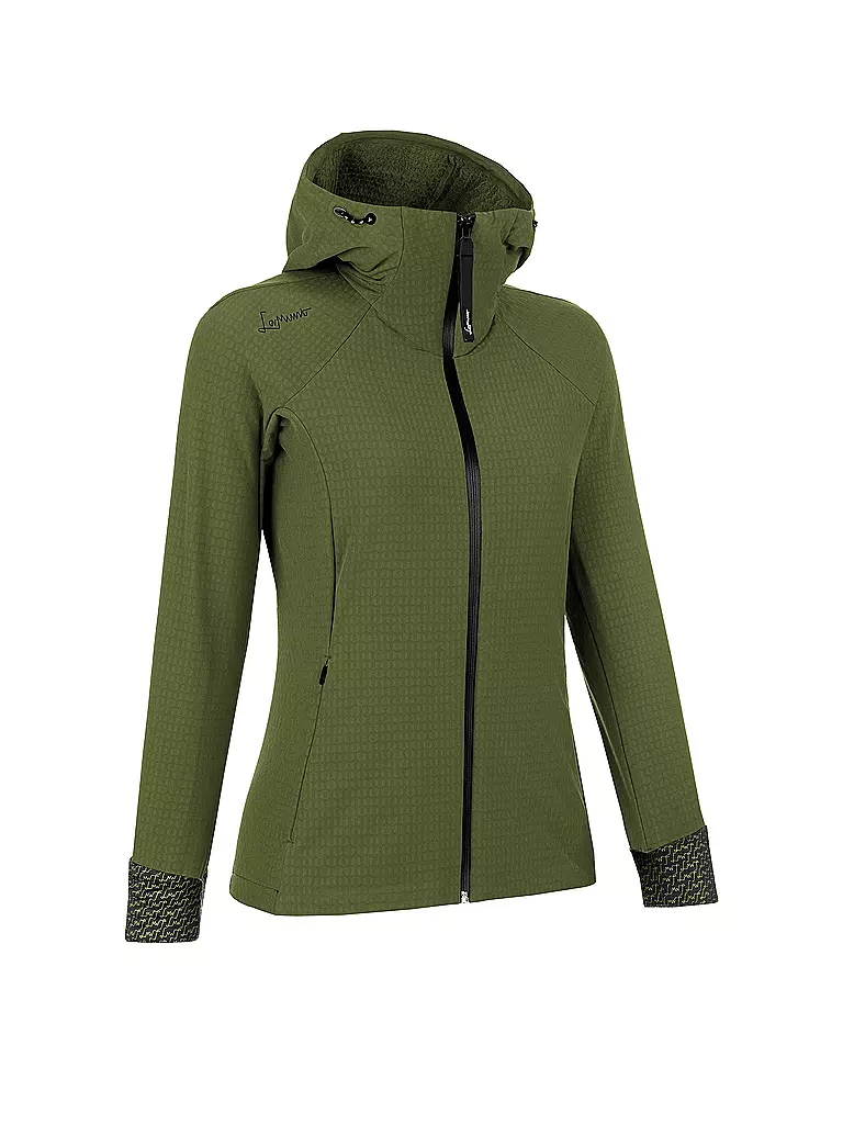 LAMUNT | Giacca da trekking da donna Paola Tech Hoodie | Verde scuro