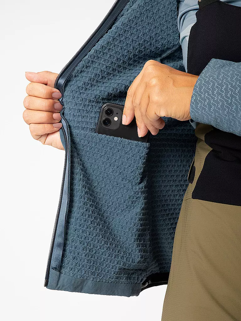 LAMUNT | Giacca da trekking da donna Paola Tech Hoodie | Blu scuro