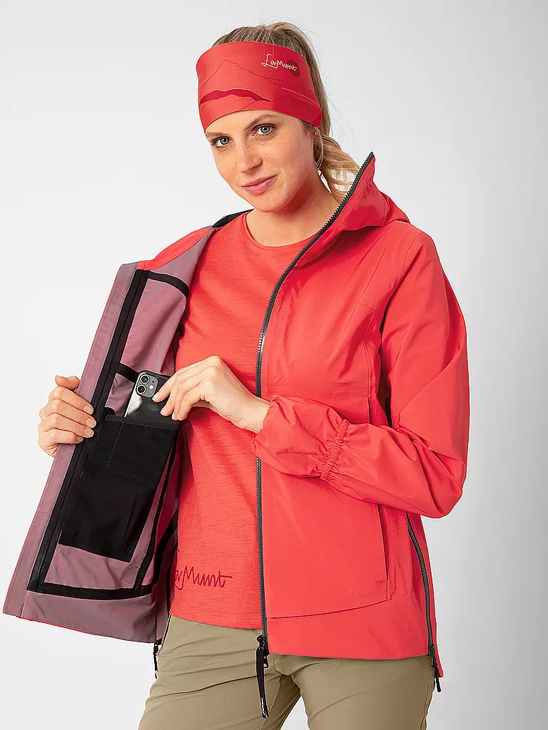 LAMUNT | Giacca da trekking da donna Sara Light 3L con cappuccio |