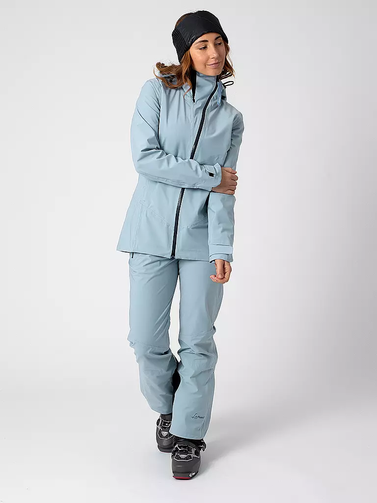 LAMUNT | Giacca da turismo da donna Giada 3L con cappuccio impermeabile | Blu chiaro