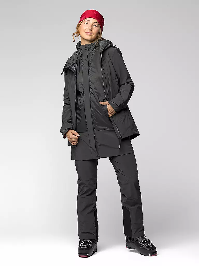LAMUNT | Giacca da turismo da donna Giada 3L Waterproof Hoodie | Nero
