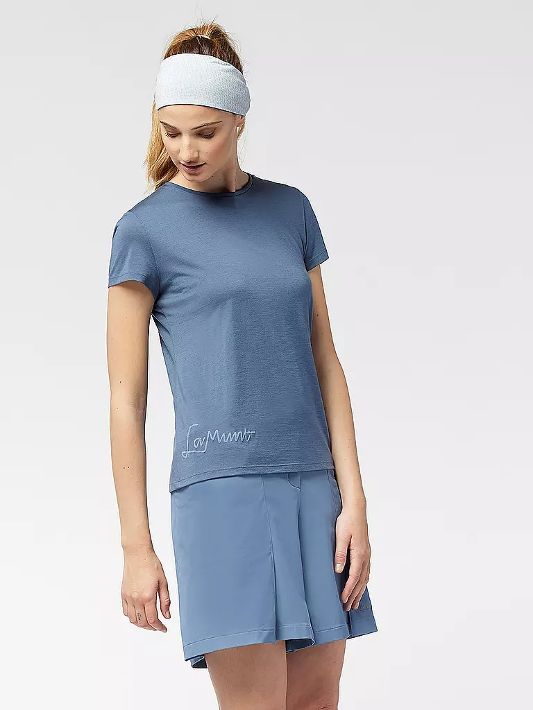 LAMUNT | Maglietta funzionale da donna Alexandra Logo | Blu scuro