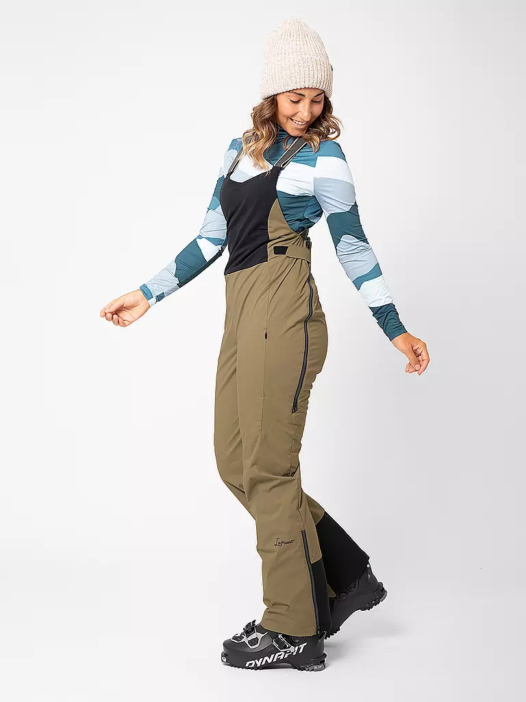 LAMUNT | Salopette da sci alpinismo Tiziana 2L WP da donna | Marrone chiaro