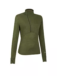 LAMUNT | Zipshirt funzionale da donna Alexandra | Verde scuro