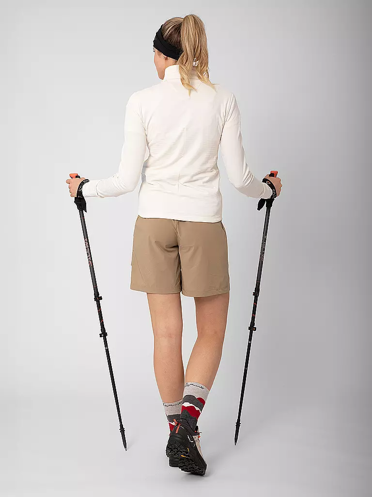 LAMUNT | Zipshirt funzionale da donna Nora | Bianco