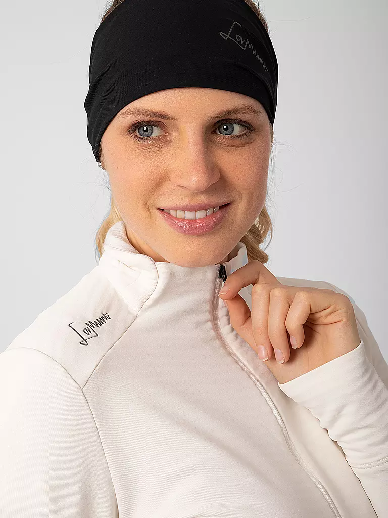 LAMUNT | Zipshirt funzionale da donna Nora | Bianco
