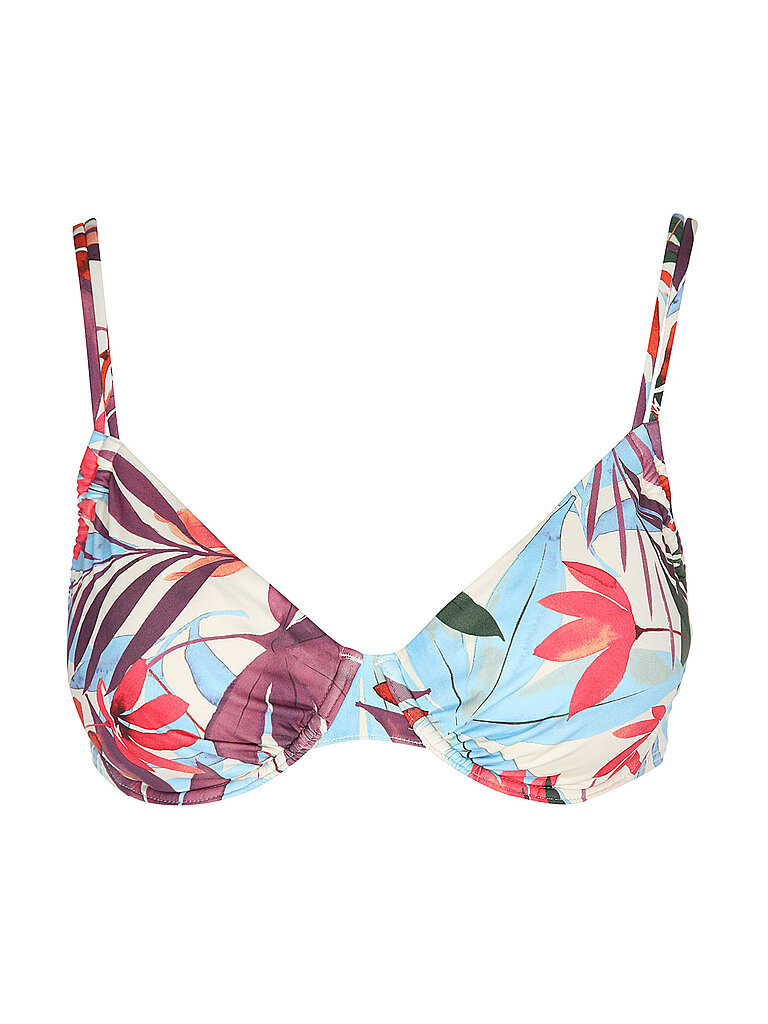Top bikini da donna con ferretto crema 40F