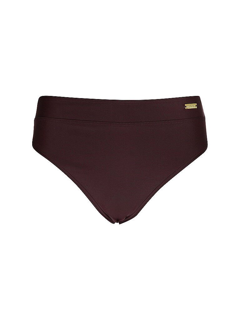Bikini da donna a vita alta rosso scuro 42