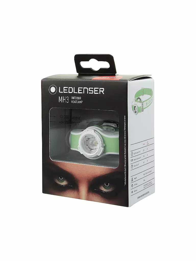 LEDLENSER | Lampada frontale MH3 | Verde