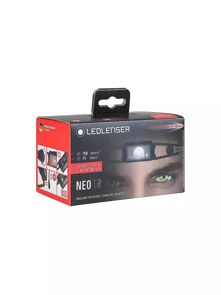 LEDLENSER | Stirnlampe Neo1R | Nero