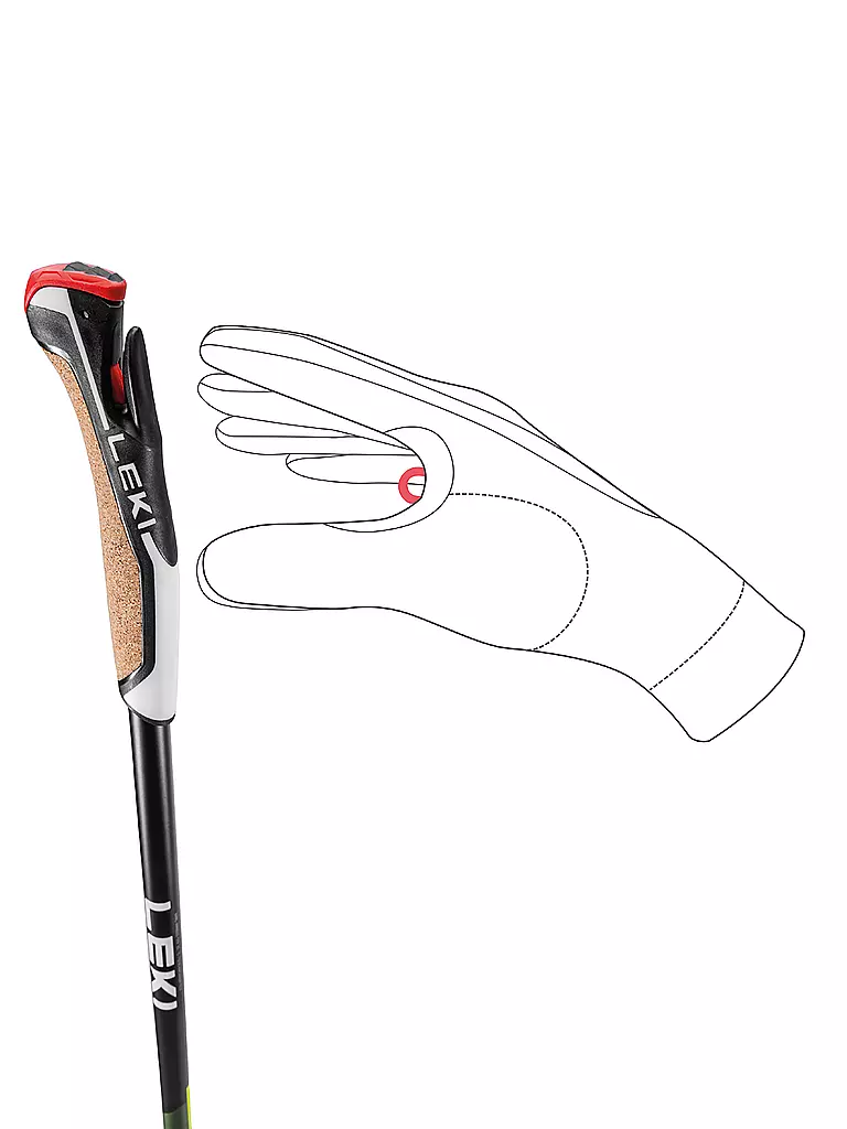 LEKI | Bastoncini da Nordic Walking Flash Carbon | 