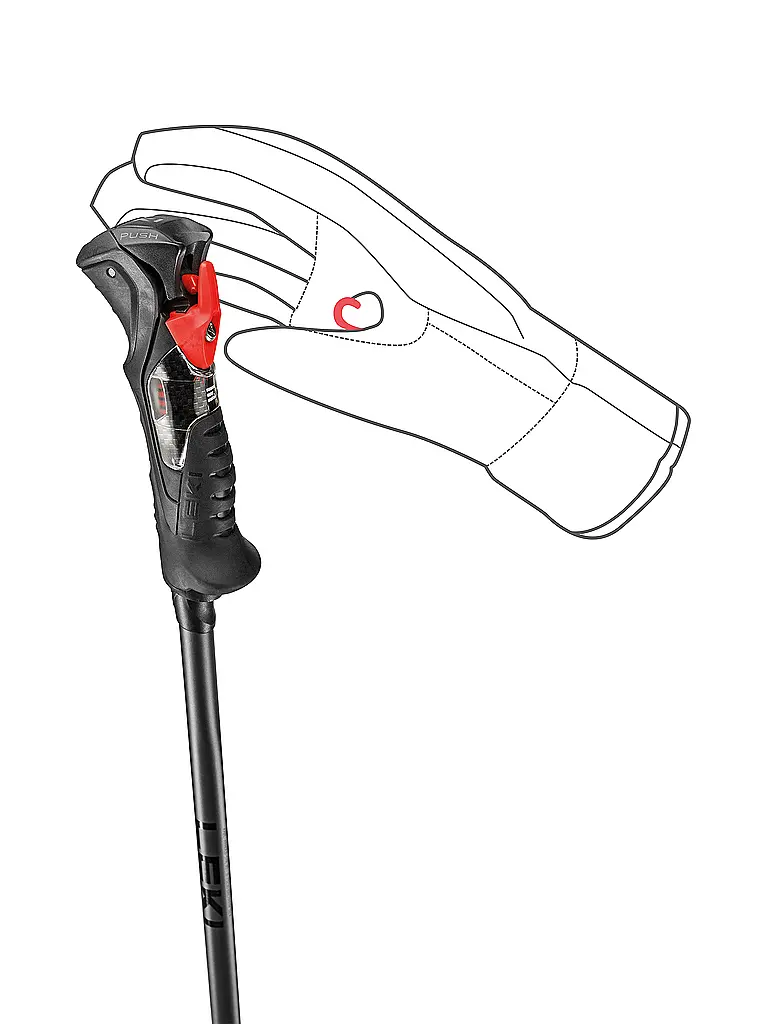 LEKI | Bastoncino da sci Airfoil 3D | Nero