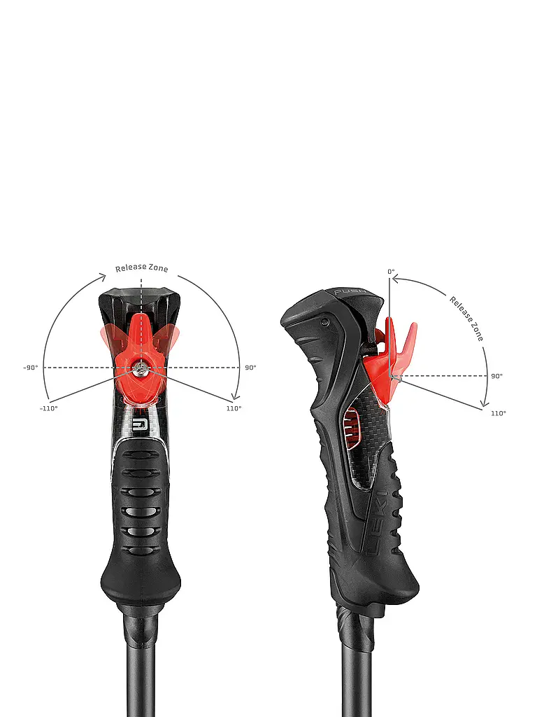 LEKI | Bastoncino da sci Airfoil 3D | Nero