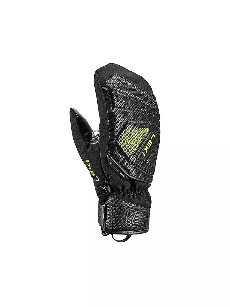 LEKI | Muffole da sci per bambini WCR C-Tech 3D Junior | Nero