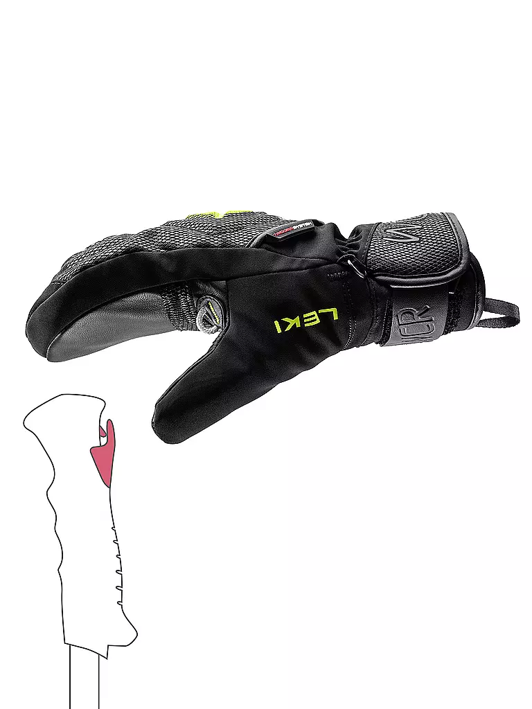 LEKI | Muffole da sci per bambini WCR C-Tech 3D Junior |