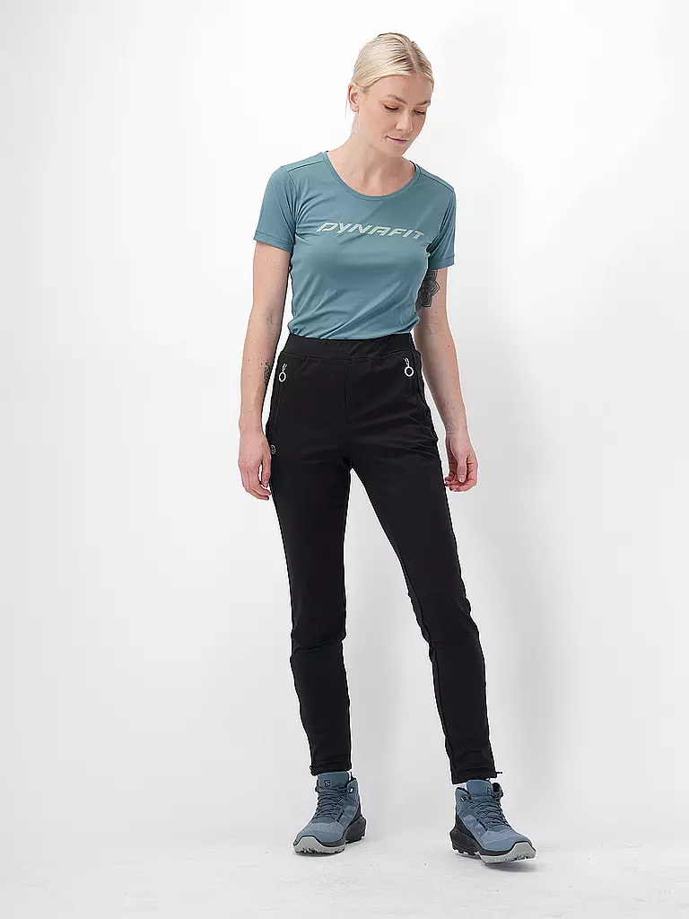 LUHTA | Pantaloni da trekking softshell da donna Alitalo | Nero