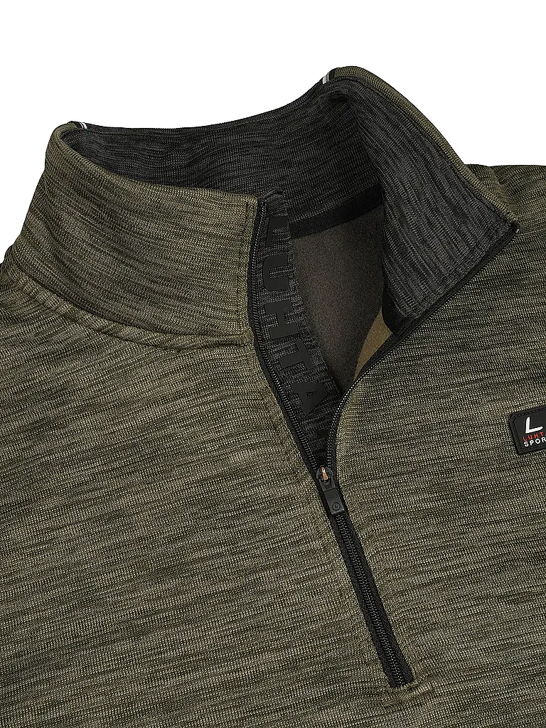 LUHTA | Zipshirt intimo da uomo Hammastunturi | Oliva