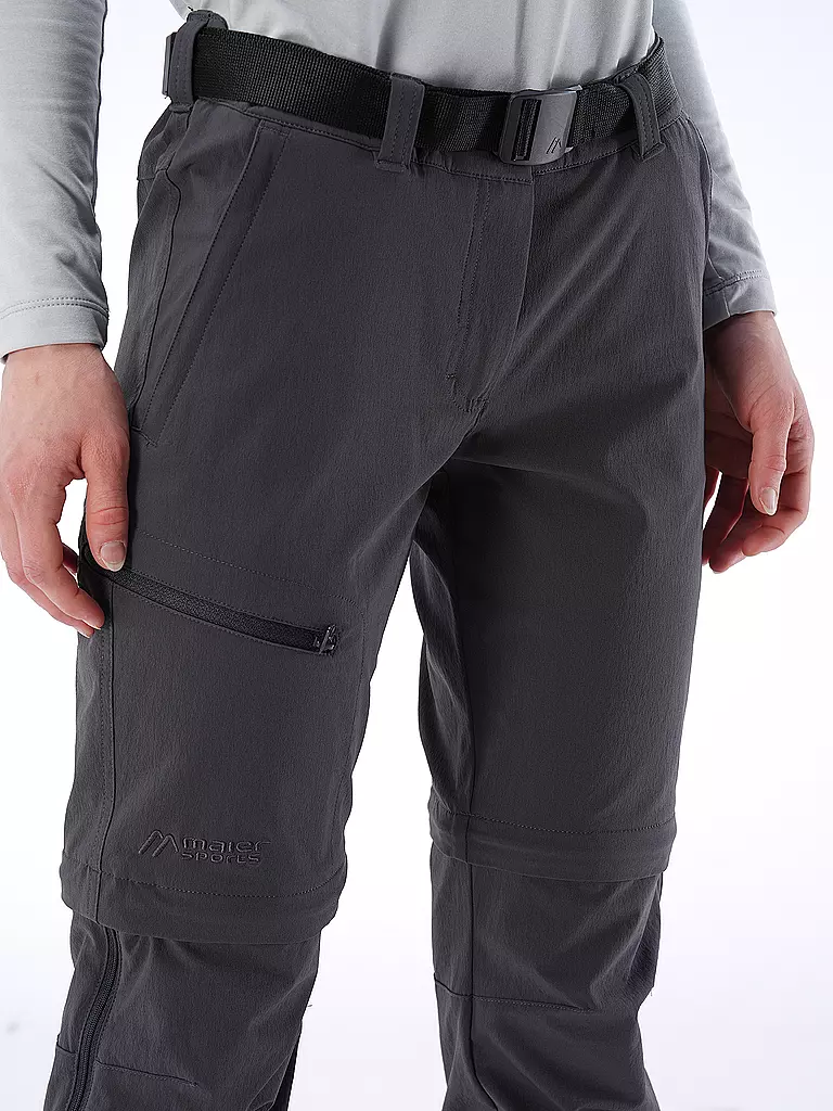 MAIER SPORTS | Damen ZippOff-Wanderhose Nata | Grigio