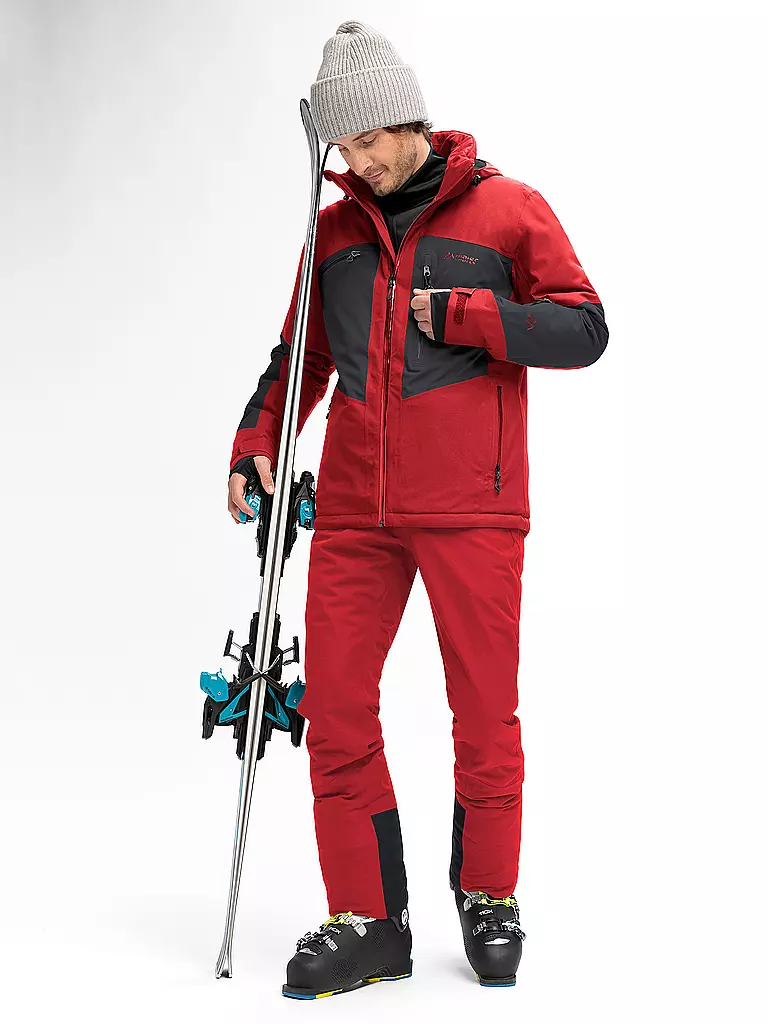 MAIER SPORTS | Pantaloni da sci da uomo Anton Slim 2.0 | Rosso