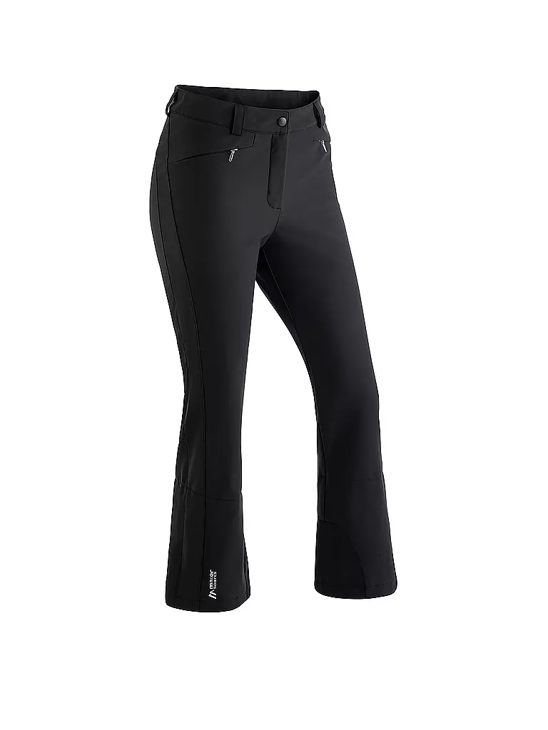 MAIER SPORTS | Pantaloni da sci softshell da donna Mary | Nero