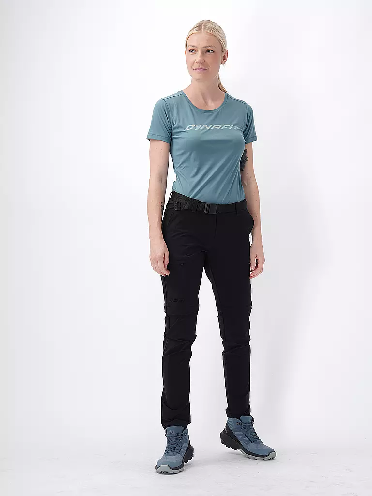 MAIER SPORTS | Pantaloni da trekking convertibili da donna Inara Slim Zip | Nero