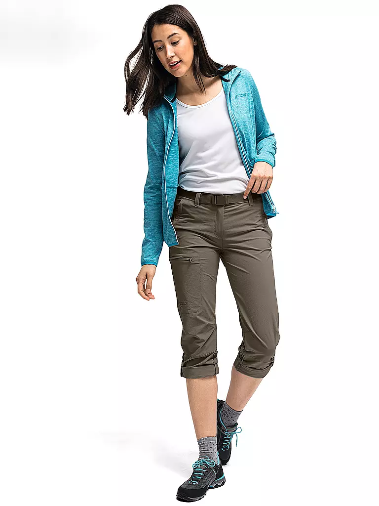 MAIER SPORTS | Pantaloni da trekking da donna Lulaka Roll Up | Marrone chiaro