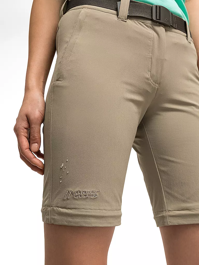 MAIER SPORTS | Pantaloni da trekking da donna Nata2 ZipOff | Beige