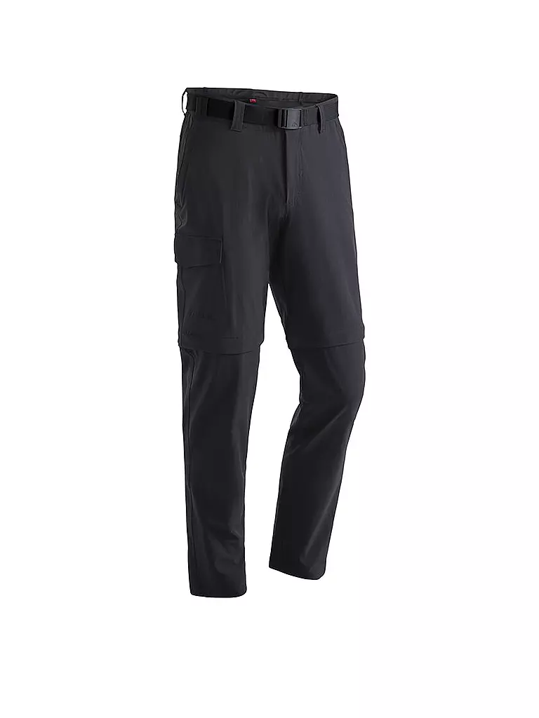 MAIER SPORTS | Pantaloni da trekking da uomo Torid Slim ZipOff | Nero