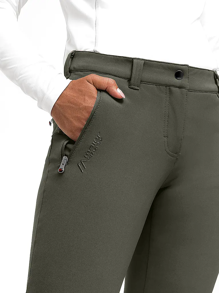 MAIER SPORTS | Pantaloni funzionali da donna Helga Slim | Verde scuro