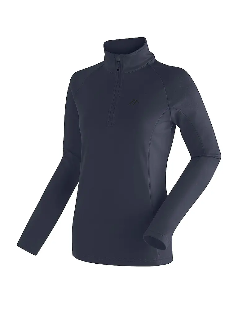 MAIER SPORTS | Zipshirt intimo da donna Eva | Blu scuro
