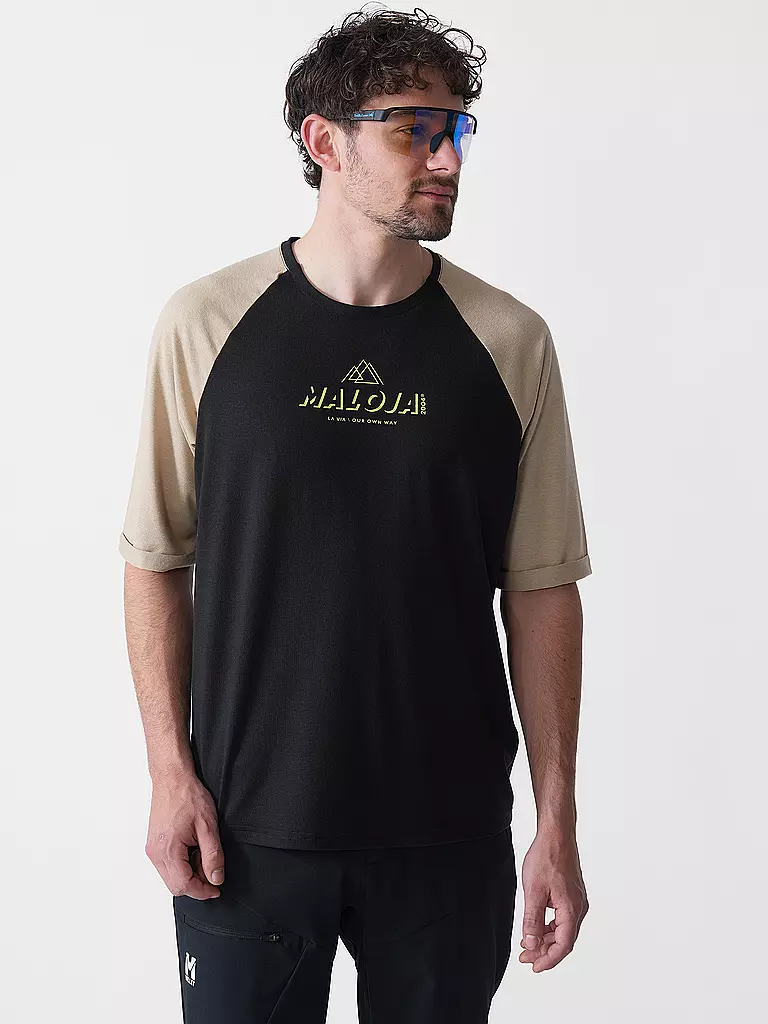 MALOJA | Maglia da ciclismo da uomo AnderterM. | Nero