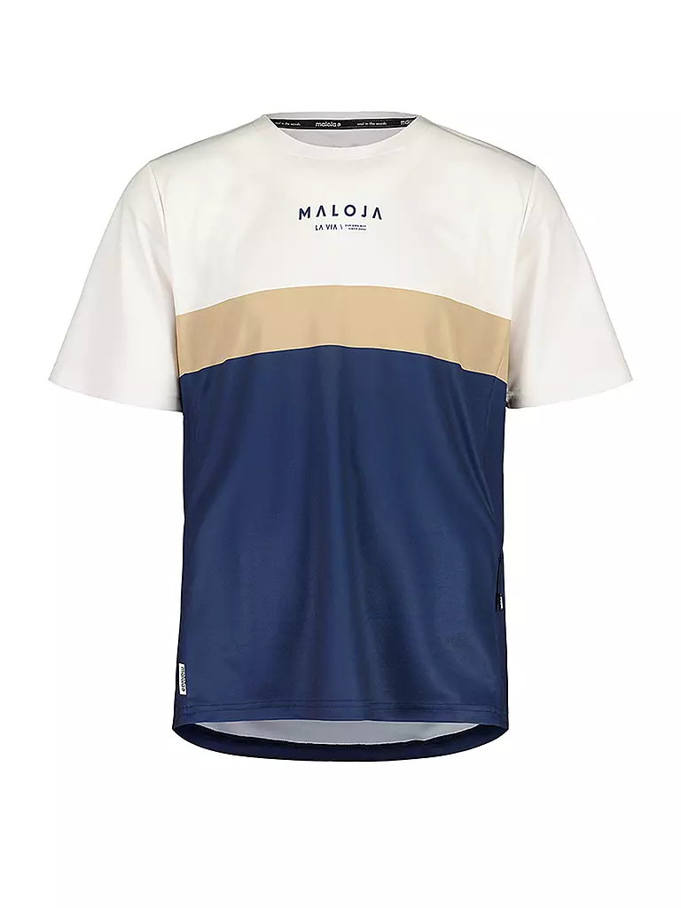 MALOJA | Maglia da ciclismo da uomo BarettiM. Multi | Blu scuro