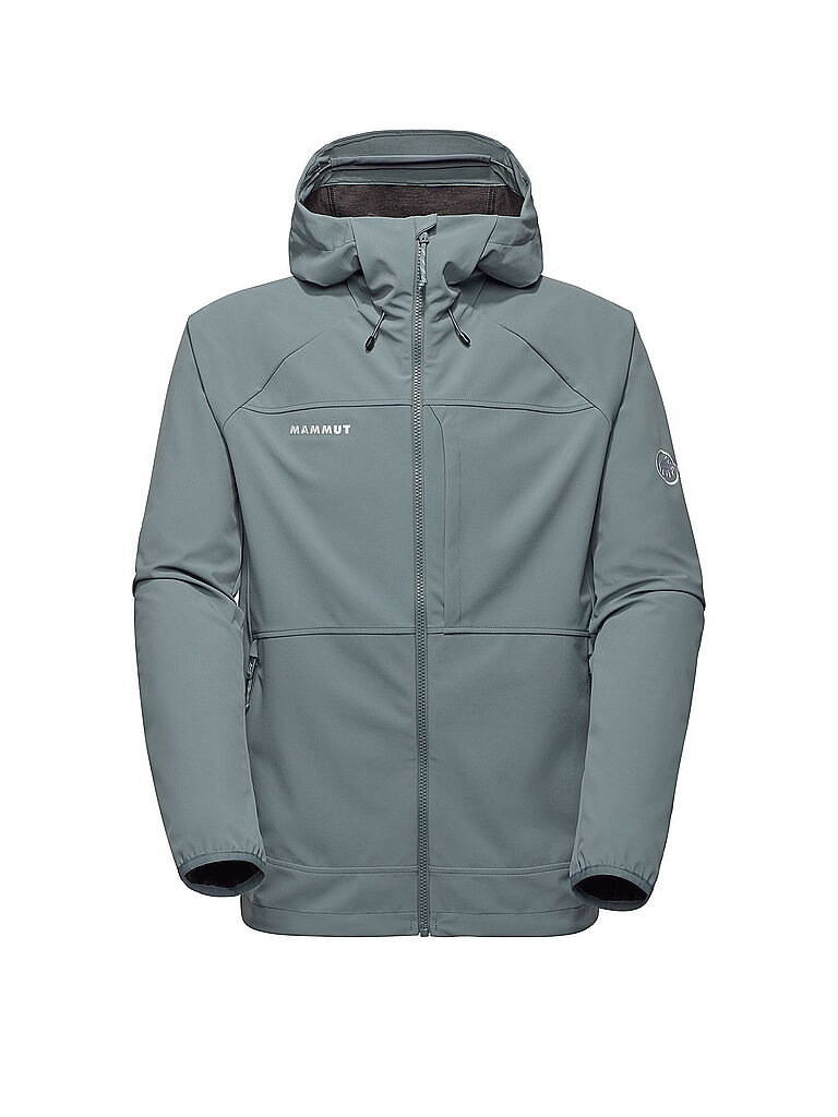 Giacca softshell da uomo Ultimate Comfort con cappuccio argento XL