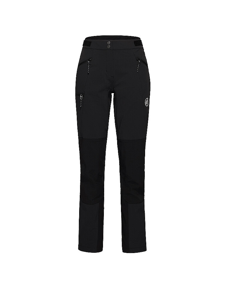 Pantaloni softshell da trekking Courmayeur da donna nero 36 (kurz)
