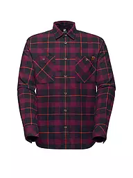 MAMMUT | Camicia funzionale da uomo Alvra | Rosso scuro