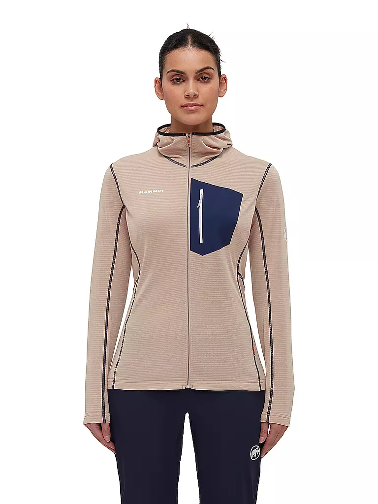 MAMMUT | Damen Fleecejacke Aenergy Light Polartec Hoodie | Blu scuro