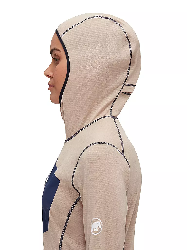 MAMMUT | Damen Fleecejacke Aenergy Light Polartec Hoodie | Blu scuro